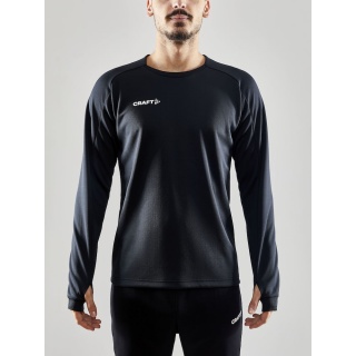 Craft Sportowa koszulka z długim rękawem Evolve Crew Neck - z materiału elastycznego - czarna męska